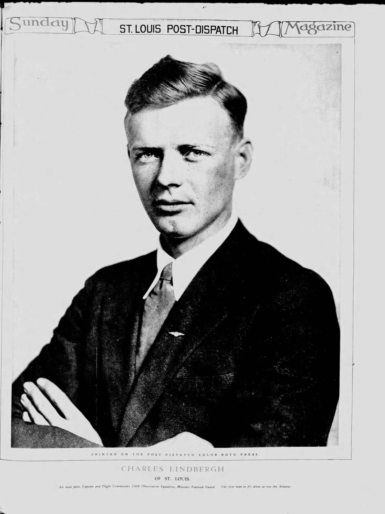 June 12, 1927 - Charles Lindbergh